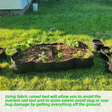 Maxbell Plant Grow Bag Large Vegetable Planting Pot for Rooftop Back Porch Gardening 180x90x30cm 8 pocket