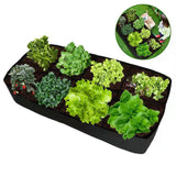 Maxbell Plant Grow Bag Large Vegetable Planting Pot for Rooftop Back Porch Gardening 180x90x30cm 8 pocket
