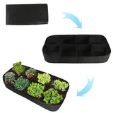 Maxbell Plant Grow Bag Large Vegetable Planting Pot for Rooftop Back Porch Gardening 180x90x30cm 8 pocket