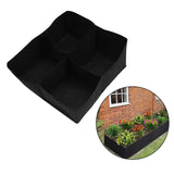 Maxbell Plant Grow Bag Large Vegetable Planting Pot for Rooftop Back Porch Gardening 60x60x30cm 4 pocket