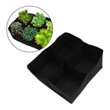 Maxbell Plant Grow Bag Large Vegetable Planting Pot for Rooftop Back Porch Gardening 60x60x30cm 4 pocket