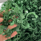Maxbell 100x Trellis Clips Vegetables Tomatoes Vine Clips for Garden Climbing Plants Green