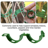Maxbell 100x Trellis Clips Vegetables Tomatoes Vine Clips for Garden Climbing Plants Green