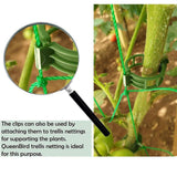 Maxbell 100x Trellis Clips Vegetables Tomatoes Vine Clips for Garden Climbing Plants Green