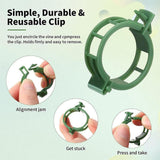 Maxbell 100x Trellis Clips Vegetables Tomatoes Vine Clips for Garden Climbing Plants Green