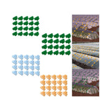 Maxbell 20 Pieces Greenhouse Film Clamps Shading film Netting for Farming Fixing green 8mm