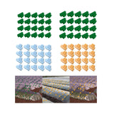 Maxbell 20 Pieces Greenhouse Film Clamps Shading film Netting for Farming Fixing green 8mm