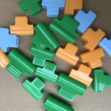 Maxbell 20 Pieces Greenhouse Film Clamps Shading film Netting for Farming Fixing green 8mm