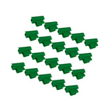 Maxbell 20 Pieces Greenhouse Film Clamps Shading film Netting for Farming Fixing green 8mm