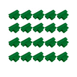Maxbell 20 Pieces Greenhouse Film Clamps Shading film Netting for Farming Fixing green 8mm