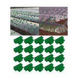 Maxbell 20 Pieces Greenhouse Film Clamps Shading film Netting for Farming Fixing green 19mm