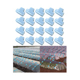 Maxbell 20 Pieces Greenhouse Film Clamps Shading film Netting for Farming Fixing bule 11mm