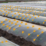 Maxbell 20 Pieces Greenhouse Film Clamps Shading film Netting for Farming Fixing orange 11mm