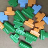 Maxbell 20 Pieces Greenhouse Film Clamps Shading film Netting for Farming Fixing orange 11mm
