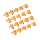 Maxbell 20 Pieces Greenhouse Film Clamps Shading film Netting for Farming Fixing orange 11mm