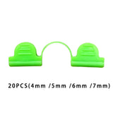 Maxbell 20Pcs Film Netting Rod Clip Greenhouse Film Clamps for Fixing Garden Farming 4mm