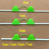 Maxbell 20Pcs Film Netting Rod Clip Greenhouse Film Clamps for Fixing Garden Farming 4mm