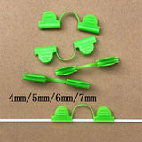 Maxbell 20Pcs Film Netting Rod Clip Greenhouse Film Clamps for Fixing Garden Farming 4mm