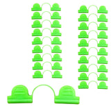 Maxbell 20Pcs Film Netting Rod Clip Greenhouse Film Clamps for Fixing Garden Farming 4mm