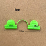 Maxbell 20Pcs Film Netting Rod Clip Greenhouse Film Clamps for Fixing Garden Farming 4mm