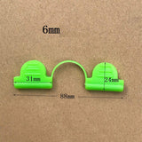 Maxbell 20Pcs Film Netting Rod Clip Greenhouse Film Clamps for Fixing Garden Farming 6mm