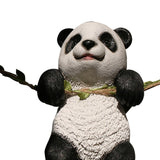 Maxbell Panda Sculpture Ornaments Adorable Creative for Patio Micro Landscape Indoor