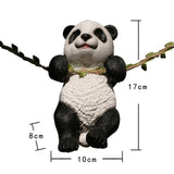 Maxbell Panda Sculpture Ornaments Adorable Creative for Patio Micro Landscape Indoor
