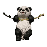 Maxbell Panda Sculpture Ornaments Adorable Creative for Patio Micro Landscape Indoor
