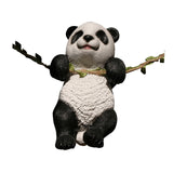 Maxbell Panda Sculpture Ornaments Adorable Creative for Patio Micro Landscape Indoor