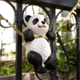 Maxbell Panda Sculpture Ornaments Adorable Creative for Patio Micro Landscape Indoor