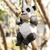 Maxbell Panda Sculpture Ornaments Adorable Creative for Patio Micro Landscape Indoor