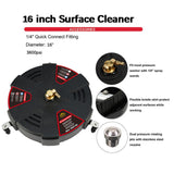 Maxbell Driveway Power Washer 16inch Rotary Surface Cleaner for Patio Decks Driveway