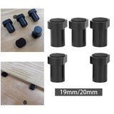 Maxbell Bench Dog Stops Aluminum Alloy Black Clamp Peg Stoppers for 19/20mm Dog Hole S:19MM