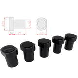 Maxbell Bench Dog Stops Aluminum Alloy Black Clamp Peg Stoppers for 19/20mm Dog Hole L:20MM