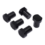 Maxbell Bench Dog Stops Aluminum Alloy Black Clamp Peg Stoppers for 19/20mm Dog Hole L:20MM