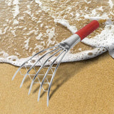 Maxbell Claw Rake with Mesh Net 5 Prong Clamming Claw for Weeding Beach Digging Rake 30cm