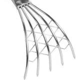 Maxbell Claw Rake with Mesh Net 5 Prong Clamming Claw for Weeding Beach Digging Rake 30cm