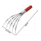 Maxbell Claw Rake with Mesh Net 5 Prong Clamming Claw for Weeding Beach Digging Rake 30cm