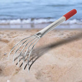 Maxbell Claw Rake with Mesh Net 5 Prong Clamming Claw for Weeding Beach Digging Rake 40cm