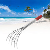 Maxbell Claw Rake with Mesh Net 5 Prong Clamming Claw for Weeding Beach Digging Rake 40cm