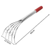 Maxbell Claw Rake with Mesh Net 5 Prong Clamming Claw for Weeding Beach Digging Rake 40cm