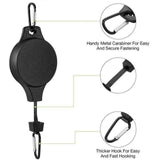 Maxbell Plant Pulley Hanger Hanging Retractable Plant Hanger for Garage garden black