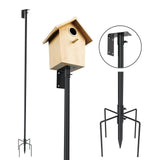 Maxbell Birdhouse Mount Pole set Standing Bird Feeder Pole for Backyard Patio Garden