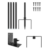 Maxbell Birdhouse Mount Pole set Standing Bird Feeder Pole for Backyard Patio Garden