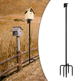 Maxbell Birdhouse Mount Pole set Standing Bird Feeder Pole for Backyard Patio Garden