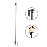 Maxbell Birdhouse Mount Pole set Standing Bird Feeder Pole for Backyard Patio Garden