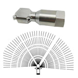 Maxbell Pressure Drain Jetting Hose Nozzle Durable Sewer Jet Nozzle for Outdoor Clean 3/4