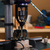 Maxbell Square Hole Drill Fixed Bracket for Drill Machine Woodworking Bench Mortiser Black