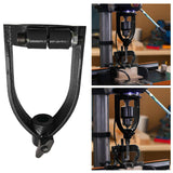 Maxbell Square Hole Drill Fixed Bracket for Drill Machine Woodworking Bench Mortiser Black