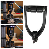 Maxbell Square Hole Drill Fixed Bracket for Drill Machine Woodworking Bench Mortiser Black